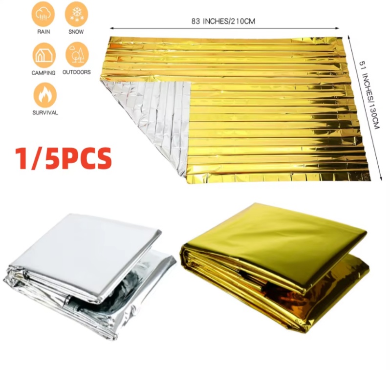 Emergency Mylar Tent - Couverture d'urgence en feuille de Mylar