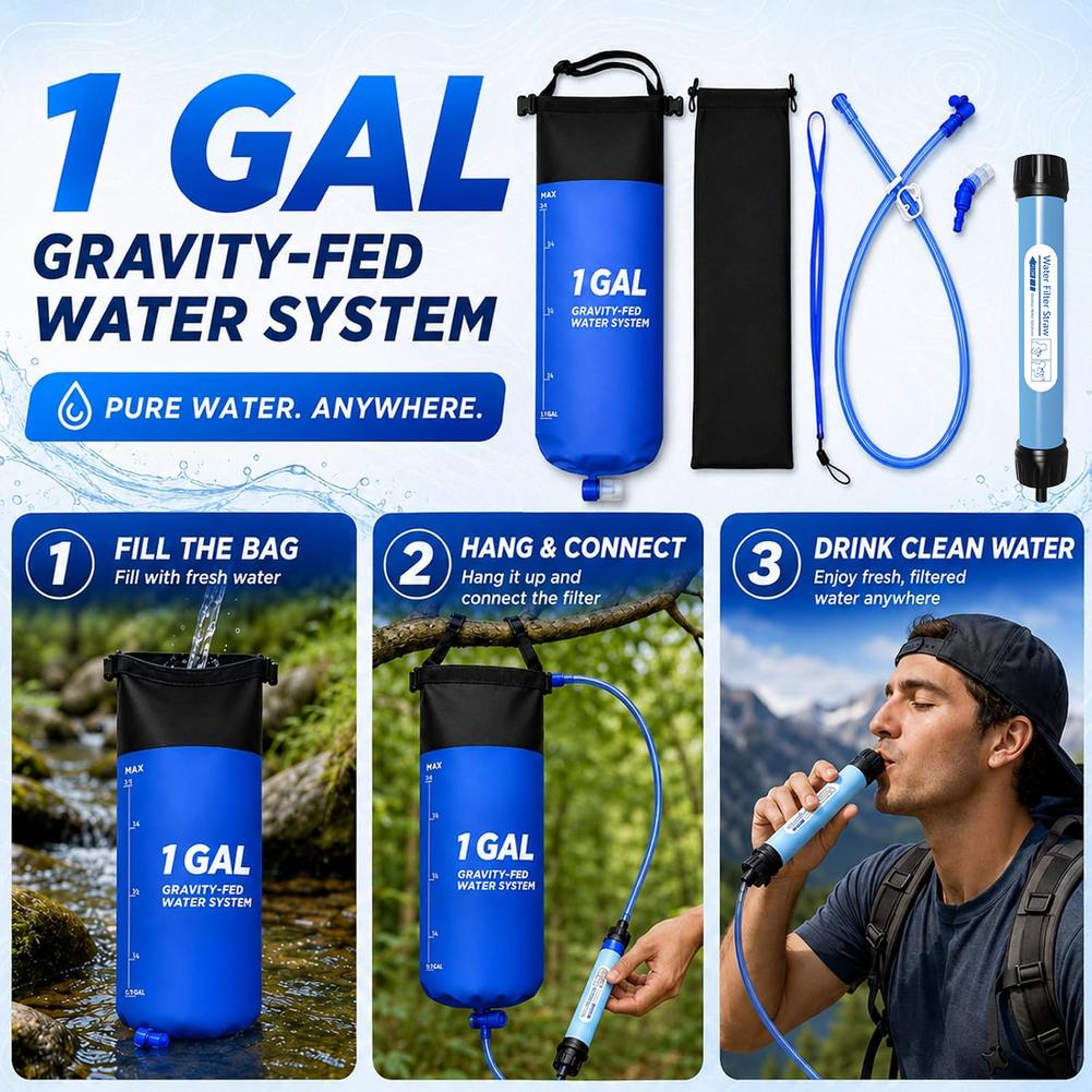 Bivy Bag Emergency - Kit de paille avec sac filtrant