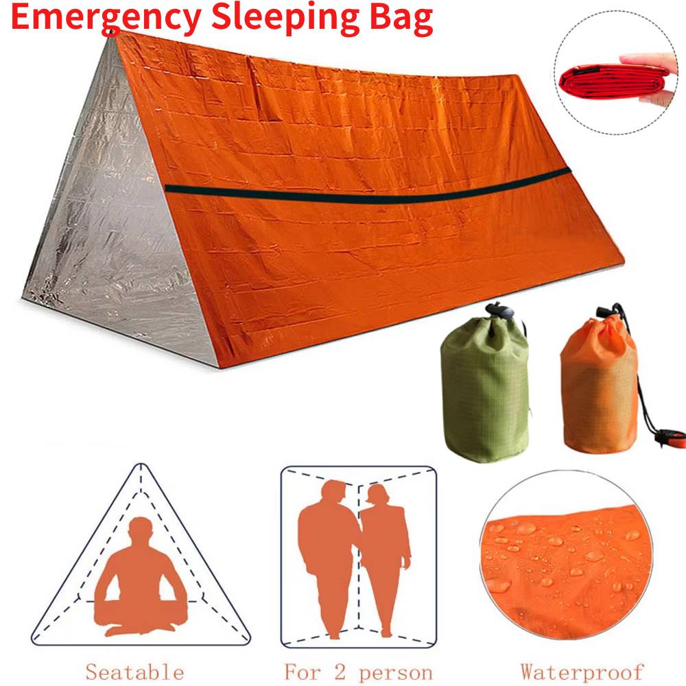 Emergency Mylar Tent - Sac de couchage de survie d'urgence