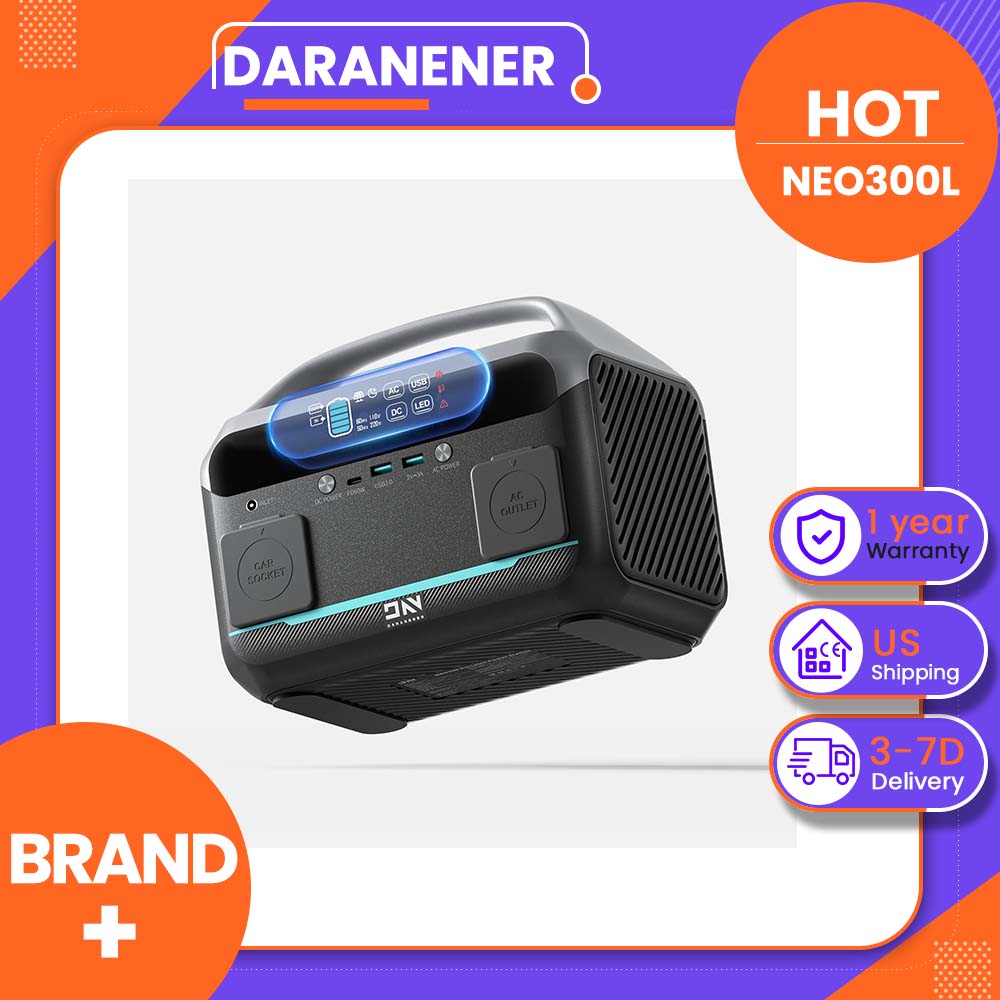 Solar Emergency Charger - Station d'alimentation portable Daranener NEO300L 350W,