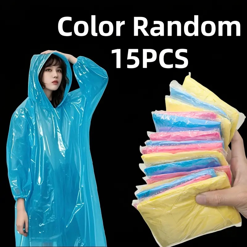 15/30 pièces de ponchos de plu - Emergency Poncho Rain avis et prix