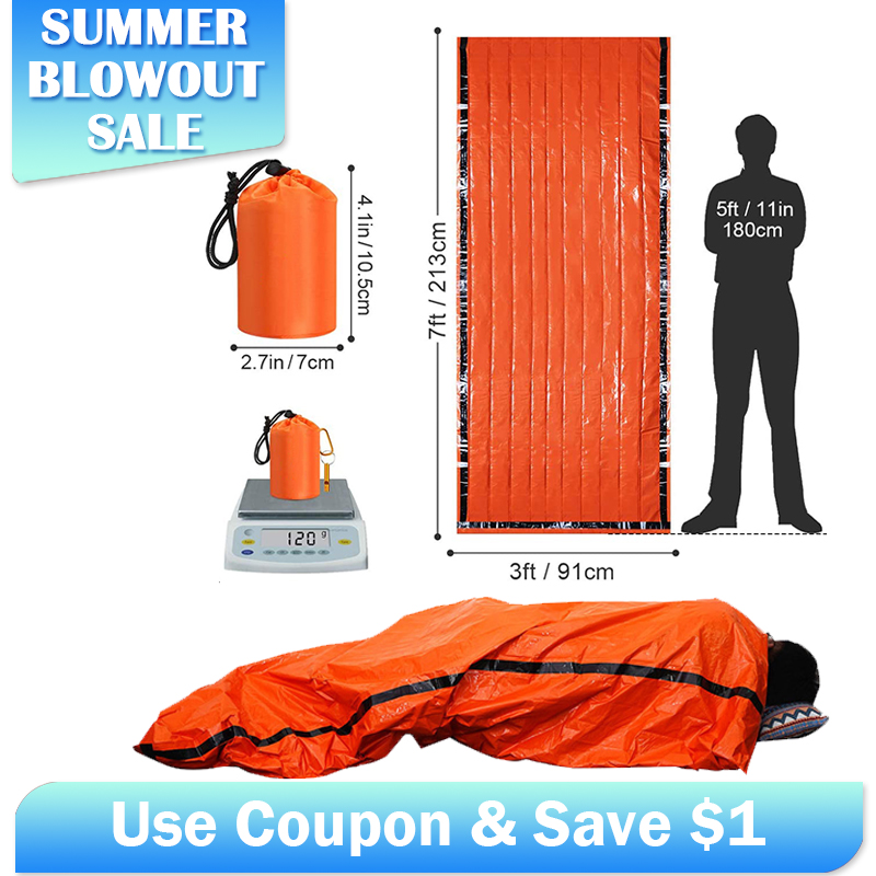 Sac de couchage d'urgence en M - Emergency Mylar Tent avis et prix