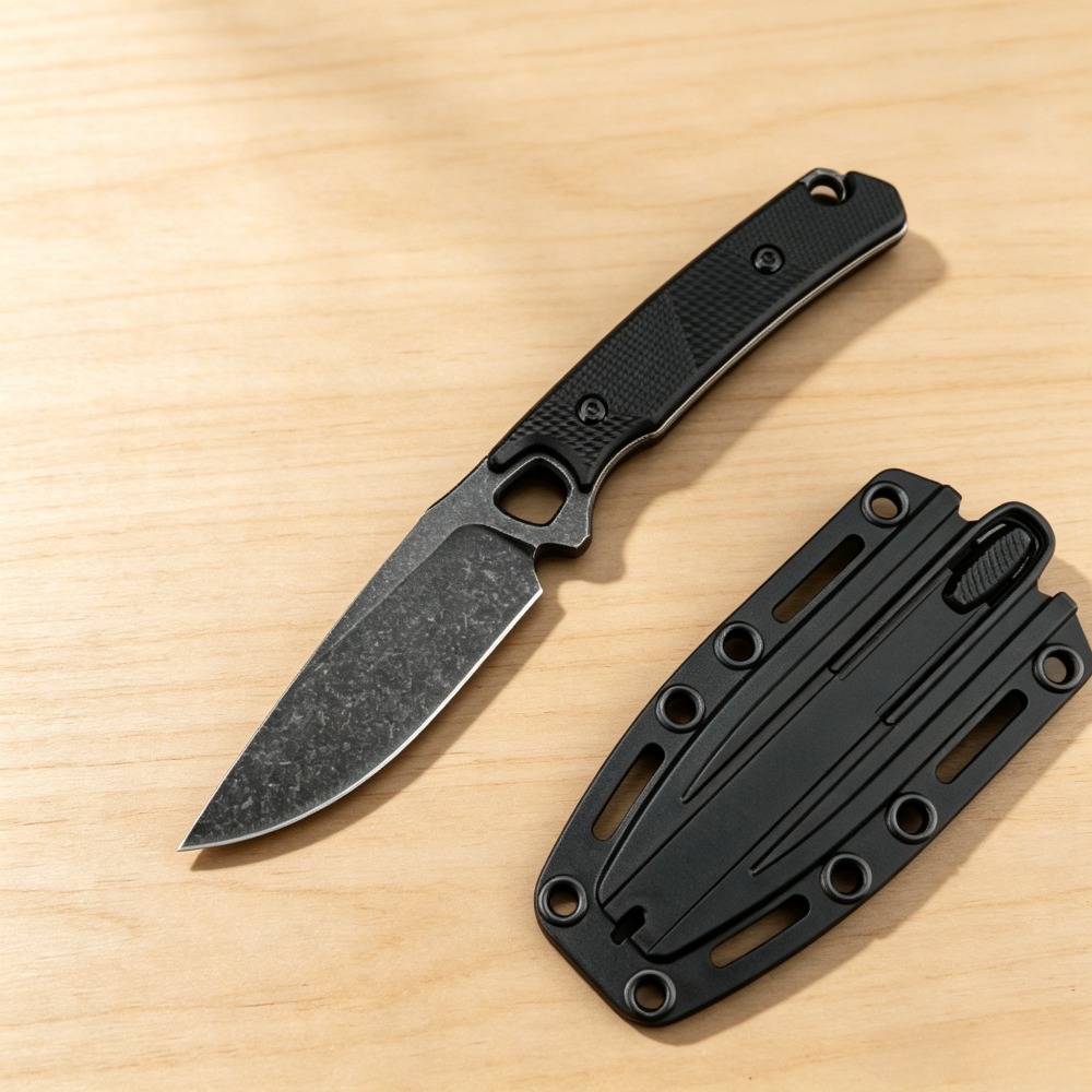 Couteau droit 2048 EDC, manche - Bushcraft Knife Fixed avis et prix
