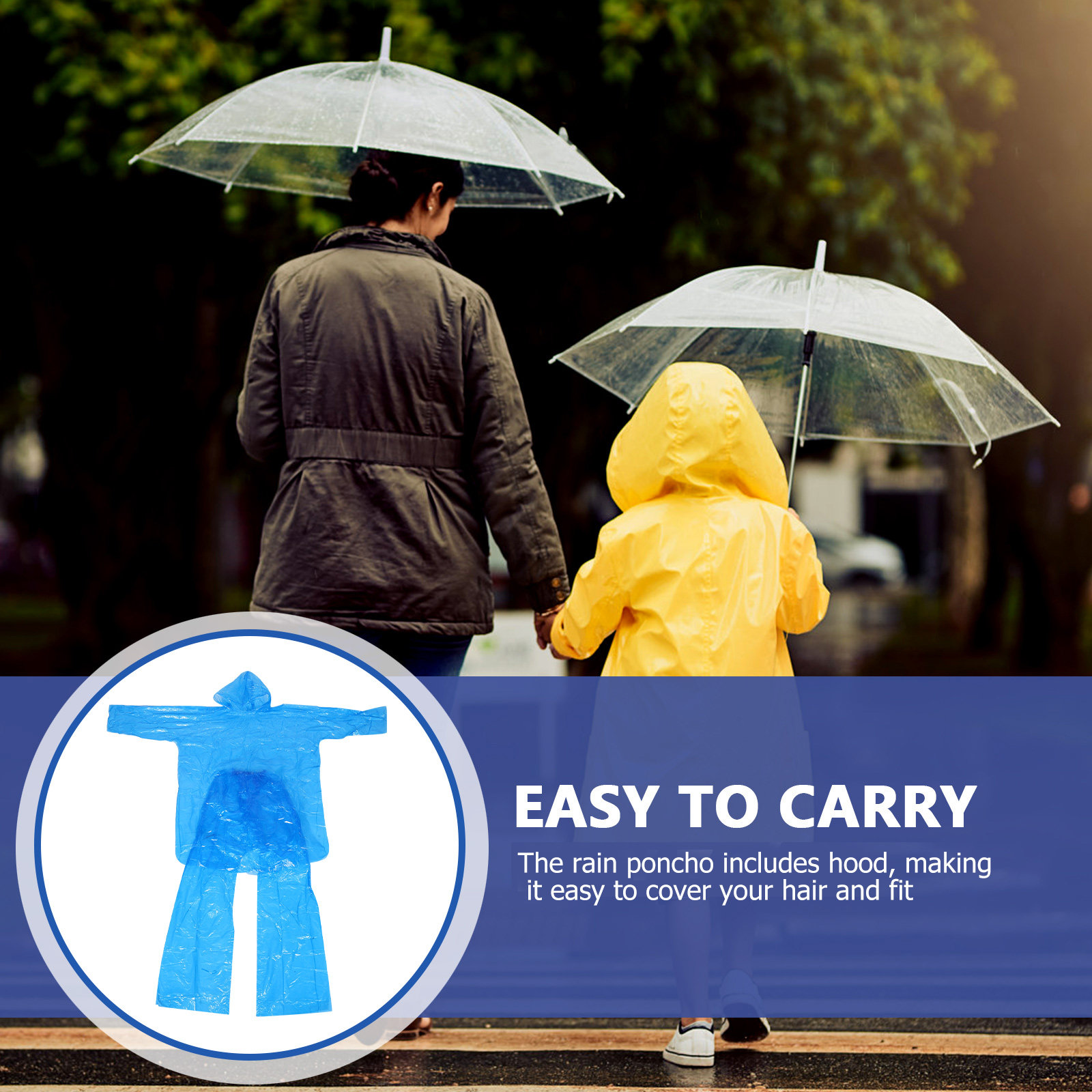 Ensemble de poncho de pluie d' - Emergency Poncho Rain avis et prix