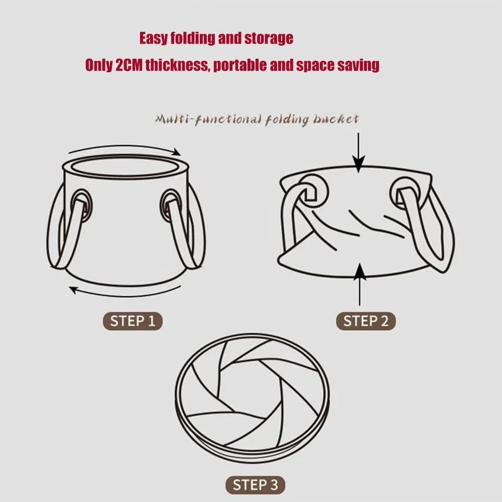 Seau d'eau pliable portable po - Water Bag Collapsible avis et prix